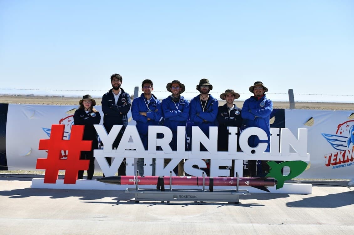 The team with FALCON IV at TEKNOFEST 2024
