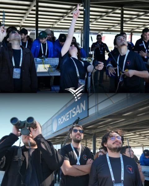 The moment of launch