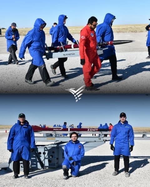 ZENIT on its way to and on the launch rail
